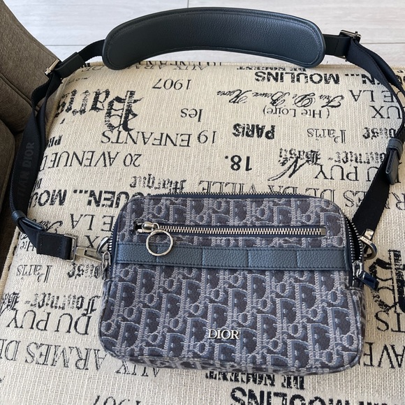 Dior Monogram Canvas and Leather Camera Bag - Picture 1 of 2